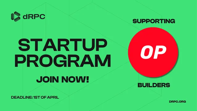 dRPC Startup Program: Supporting Optimism Devs